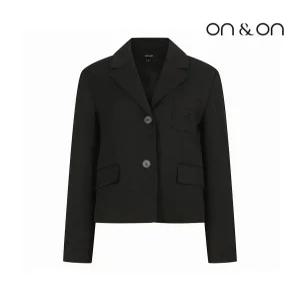 [온앤온][온앤온] 자수 포켓 싱글 자켓(JW2AJ812)