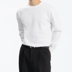 [컴클로젯] (M~2XL)(5컬러) AK1856 두꺼운 긴팔 안비치는 비침없는 흰티 10수 분또 흰색 긴팔 티셔츠