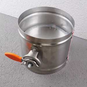 연통 댐퍼 굴뚝 덕트 후드 배관 공기량 조절 밸브 부속품 스테인리스 배기 부품 난로