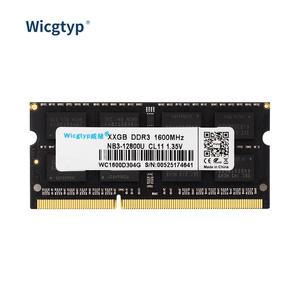 Wicgtyp 노트북 노트북용 PC3-8500 PC3-10600 PC3-12800 SODIMM 메모리 램 DDR3 2GB 4GB 8GB 1066MHz 1333M