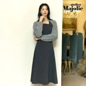 아뜰리에마졸리 슬리브리스 스퀘어넥 원피스 1종