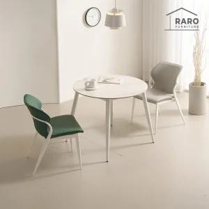 [/착불배송] 쿠페 900 유광 원형 포세린 통 세라믹 식탁 세트 (식탁+의자2)