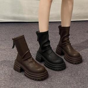 웨스턴부츠 URS1893034 패딩부츠 여성장화 여성미들부츠 스웨이드미들부츠 여성레인부