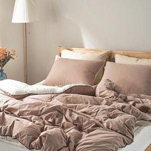 국내생산 60수 고밀도 순면 사각사각 양면 이불 침구세트 슈퍼킹 4색