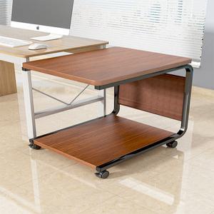 컴퓨터 본체 선반 사이드 받침대 프린터기 바퀴 키보드거치대 사무용 라이트월넛 다이아몬드