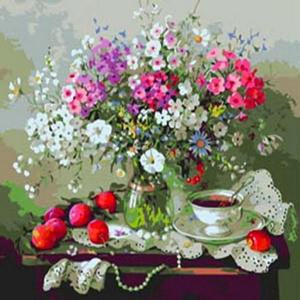 피포페인팅 러블Z067 안개꽃 DIY명화그리기 액자 셀프페인