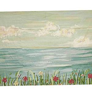 포인트 가리유니개 패브릭 포스터 어 수평선 액자대신 L