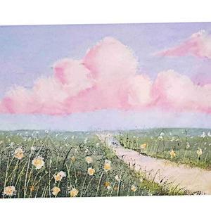 어 벽 포인러블트 꽃길 액자대신 커튼 패브릭 포스터 L