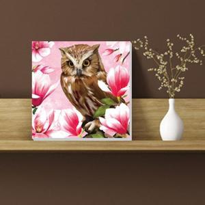 부엉이 그림심플 목련 꽃 캔버스 액자 그림드림 5Owl-30C