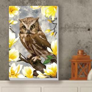 부엉이 그림고급 풍수 목련 꽃 복 액자 그림드림 6Owl-P6C