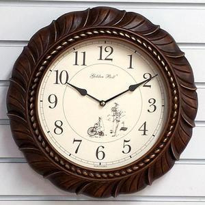 GB7067유행 무소음 민들레빈티지삽화 벽시계 브라운 한국