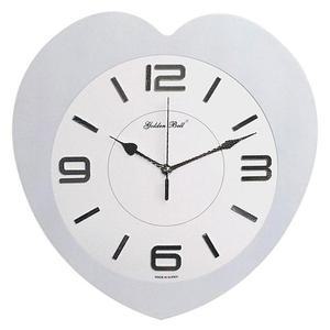 GB4729심플 고급인덱스퓨어하트 무소음벽시계 화이트 한국