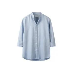 [해리슨옴므][해리슨] 데일리 린넨 헨리넥 7부 셔츠 HA-1004 THEF1014