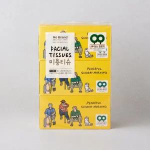 노브랜드 미용티슈 250매*3입