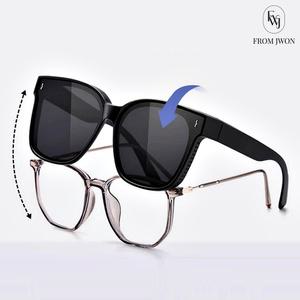 탈부착 선글라스 안경 위에 쓰는 썬글라스 편광 클립 패션 골프 운전 스포츠