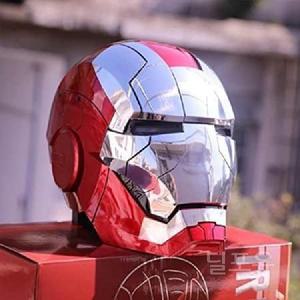 아이언맨 헬멧 음성 제어 마스크 MK5 코스프레 웨어러블 선물 피규어 조명 가면 굿즈