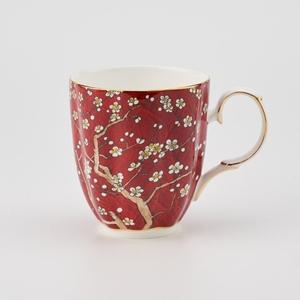 티로직 펌킨 골드림 머그컵 레드체리 300ml 도자기 찻잔 커피잔