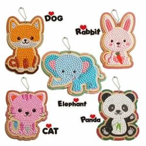 피오피스토리 보석십자수 나는야 동물 가방걸이(8종 택1)