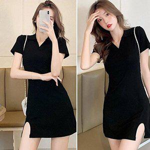 [셀러허브 패션][JHN509UT_55]예쁜원피스 트임브이넷 카라미니원피스