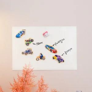 붙이는 자석화이트보드 실크벽지용 유리용 10종