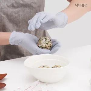 닥터퓨리 귀리코팅 위생 니트릴장갑 200매 파우더프리   사이즈 S M L )