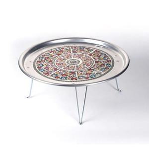 [ME0MKL4O_56]술상 찻상 옛날 양은 시골밥상 교자상 50CM