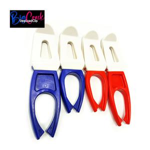 빅크락 단차 로드클립 낚시대 로드 거치대 밑밥통 벌크포장 블루1세트(대,소)