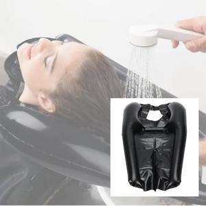 간이 이동식 에어 튜브 노인 환자 목욕 샤워 머리감기 공기주입기 세트