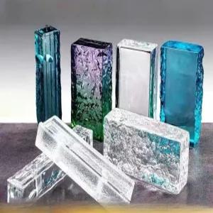 글라스블럭 유리 벽돌 컬러 빌딩 크리스탈 파티션