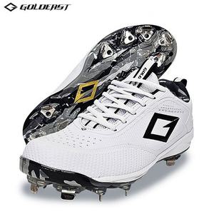 골드이스트 플래쉬 아미 일체형 징스파이크 야구화 화이트