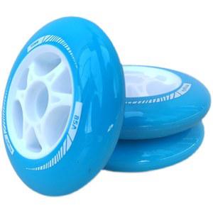 스피드 스케이트 블루 100MM 라이트 파워 응답 고등 화이트 본트 프리 롤러슈즈