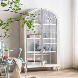 프렌치 엔틱 북유럽 인테리어 화이트 그릇장 접시장 거실 콘솔 복도장 현관 선반 벽난로