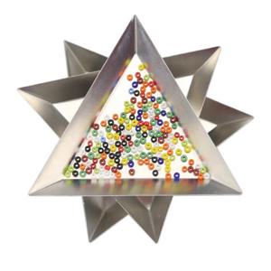 알루미늄체크판 알루미늄 삼각형 플레이트 쥬얼리 분류 비드 네일 도구 디스플레이 정렬