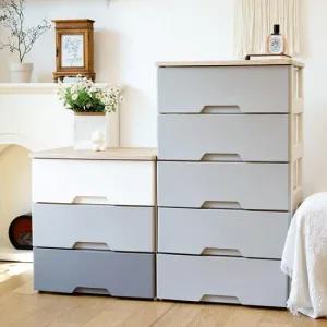 아트박스 보노하우스 헤이즈 우드상판 서랍장 3단 모노톤 인테리어 수납장