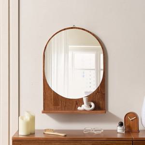 진저 원목 타원형 화장대 스탠드 거울 FMF187