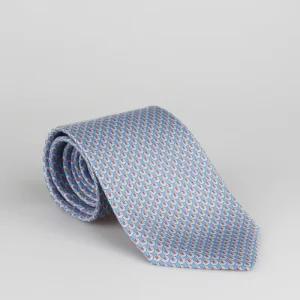 페라가모 부엉이 프린트 실크 넥타이 35 1210 0778470