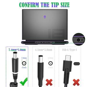 DELL Alienware M17 M18X X17 X51 Area-51m G15 G16 5530 7630 DA330PM190 슬림 330W 16.92A 19.5V 충전기