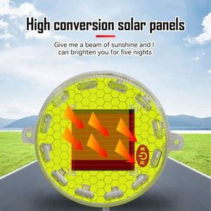 태양광 발전 오토바이 램프 반사 스티커 LED 전기 신호 자동차용 라이트 스트로브 라이드 경고등