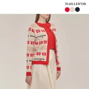 [홈쇼핑인기]마예도르 자카드 가디건+반팔니트 2종