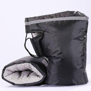 고품질 배달핸들토시 겨울 자외선 인조가죽 반사기능 방수핸들장갑 안전주행 바이크부츠 (WFJ7C3C)