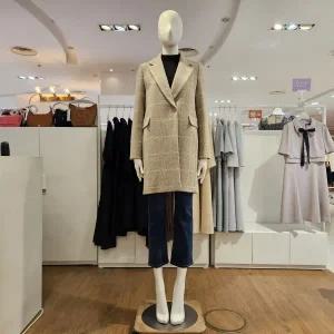 [대구백화점] [미센스]핀체크중기장코트(MB4YHCM102Z)