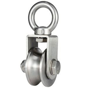 샤이니코 케이블 풀리 휠, 스위블 싱글 블록, 스테인리스 스틸, 베어링 인사이드, 시스템 체육관 장비에 적합한 고강도, 1100파운드 적재