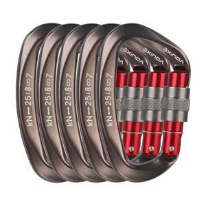 [미국배송] XINDA 스크류게이트 잠금 카라비너 야외 산악인 헤비 장비용 잠금 암벽 전문 - 해먹 캠핑 등반 듀티 등반 스크류 클립