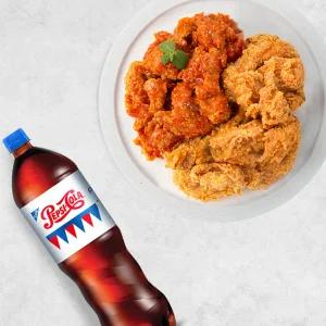 네네치킨 순살양념반후라이드반+콜라(1.25L)