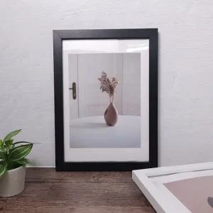 A4 걸이형 우드 액자 허가증 서 액자 블랙