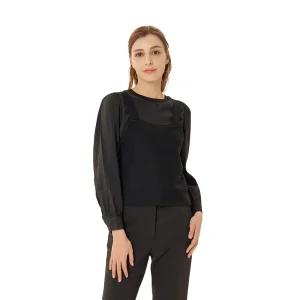 [올리비아하슬러] 레이어드 니트탑 앤 블라우스_OHDSBL201