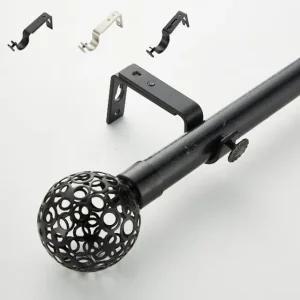 커튼봉 걸이 브라켓 2개입 지지대 압축봉 홀더 고정 (WFJBU50)