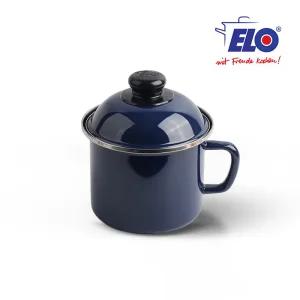 ELO 로얄블루 밀크팟 14cm / 자기질코팅 / 일체형