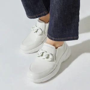 [무크] 여화 다인 소가죽 체인 슬립온 2colors