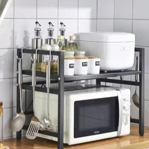 사이즈조절 전자렌지선반 밥솥선반 전자렌지 수납장 2단